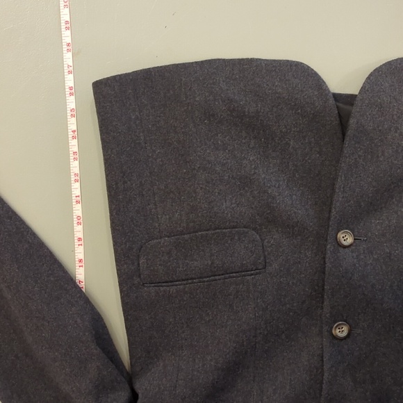 LL BEAN Blazer Wool Cashmere‎ in Charcoal Gray 🩶 size 10 - Picture 11 of 11